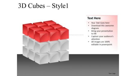 Top Layer 3d Cube PowerPoint Slides And Ppt Diagram Templates