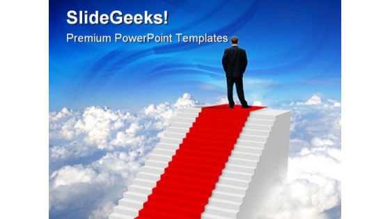 Top Of The World Success PowerPoint Themes And PowerPoint Slides 0811