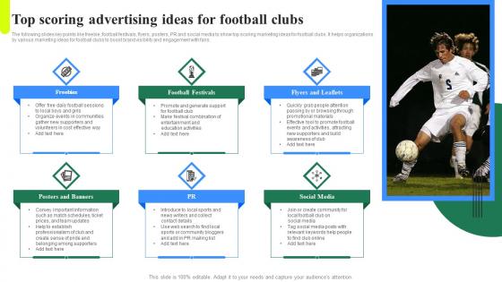 Top Scoring Advertising Ideas For Football Clubs Diagrams Pdf