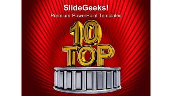 Top Ten Business Award Winners PowerPoint Templates Ppt Backgrounds For Slides 0313 Top Ten Business Award Winners PowerPoint Templates Ppt Backgrounds For Slides 0313