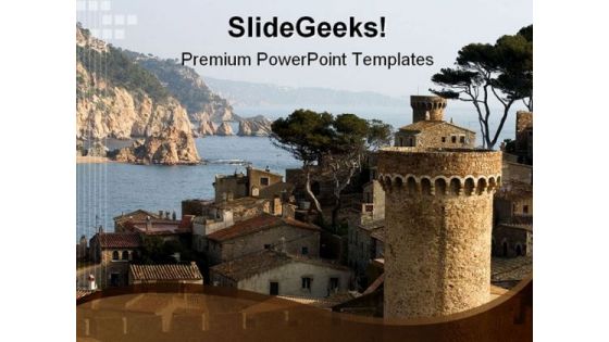 Tossa De Mar Catalonia Beauty PowerPoint Templates And PowerPoint Backgrounds 0211