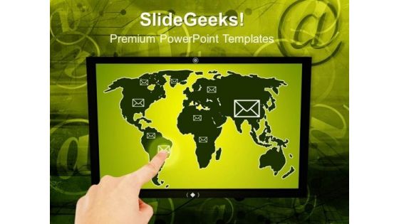 Touch Screen Computer Technology PowerPoint Templates And PowerPoint Themes 1112
