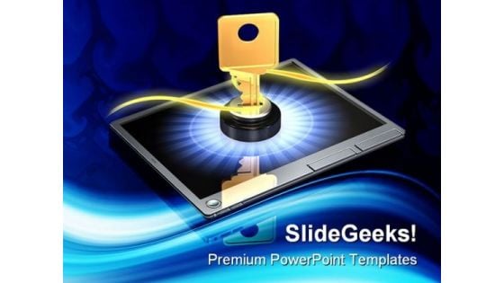 Touch Screen Login Security PowerPoint Templates And PowerPoint Backgrounds 0211