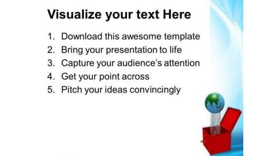 Toy With Jumping Box Globe PowerPoint Templates And PowerPoint Themes 0812
