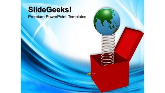 Toy With Jumping Box Globe PowerPoint Templates And PowerPoint Themes 0812 Toy With Jumping Box Globe PowerPoint Templates And PowerPoint Themes 0812