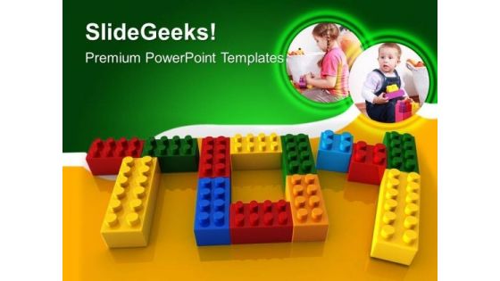 Toy Word With Lego Children PowerPoint Templates And PowerPoint Themes 0512