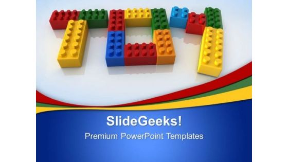 Toy Word With Lego Game PowerPoint Templates And PowerPoint Themes 0312