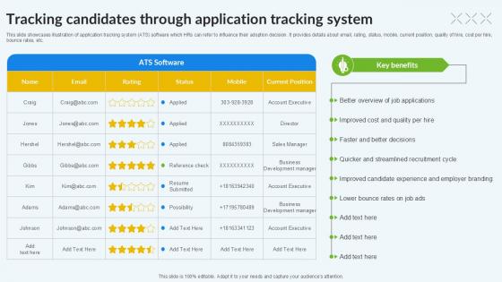 Tracking Candidates Through Application Enhancing Recruitment Process PPT PowerPoint Tracking Candidates Through Application Enhancing Recruitment Process PPT PowerPoint