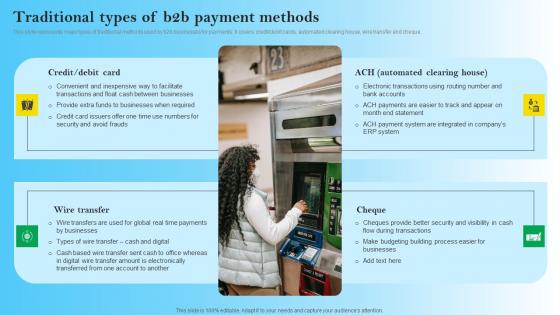 Traditional Types Of B2B Payment Methods B2B Digital Commerce Formats Pdf