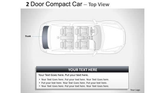 Traffic 2 Door Gray Car Top PowerPoint Slides And Ppt Diagram Templates