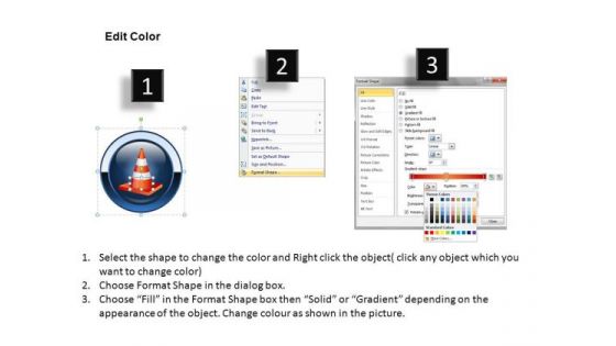 Traffic Cones Icons PowerPoint Slides And Ppt Diagram Templates