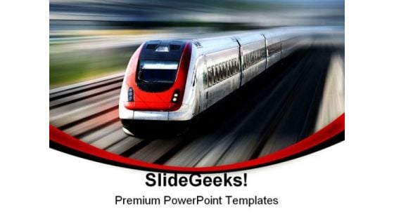 Train Series Travel PowerPoint Themes And PowerPoint Slides 0811