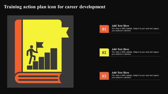 Training Action Plan Icon For Career Development Designs Pdf