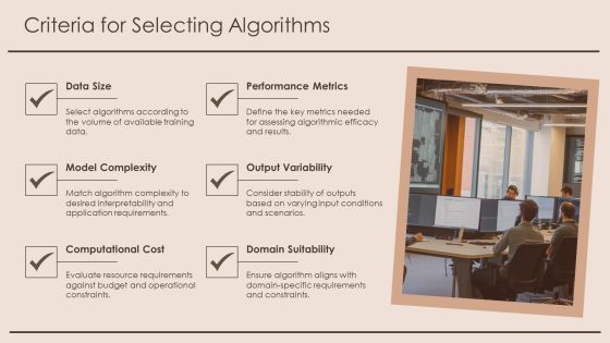 Training Algorithm Selection For Enhanced Performance PPT Summary AT Slide07