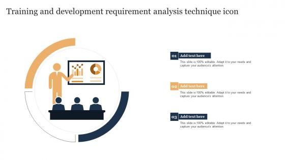 Training And Development Requirement Analysis Technique Icon Diagrams Pdf