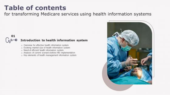 Transforming Medicare Services Using Health Table Of Contents Ideas Pdf