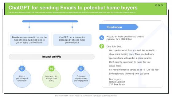 Transforming Real Estate ChatGPT For Sending Emails To Potential Home ChatGPT SS V