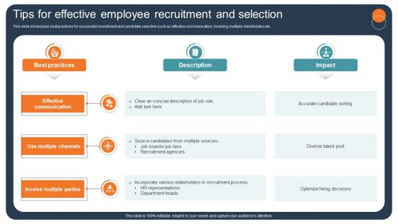 Transforming Recruitment Process Tips For Effective Employee Recruitment And CRP DK SS