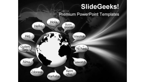 Translate Earth Languages Business PowerPoint Templates And PowerPoint Backgrounds 0611