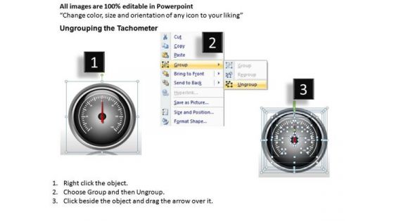 Transportation Tachometer Full Dial PowerPoint Slides And Ppt Diagram Templates
