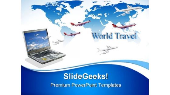 Travel Conceptual Internet PowerPoint Templates And PowerPoint Backgrounds 0811