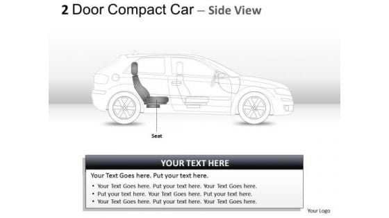 Travel Shapes 2 Door Blue Car Side PowerPoint Slides And Ppt Diagram Templates