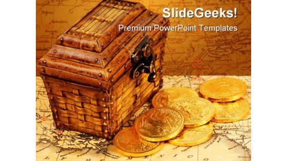 Treasure Money PowerPoint Template 1010