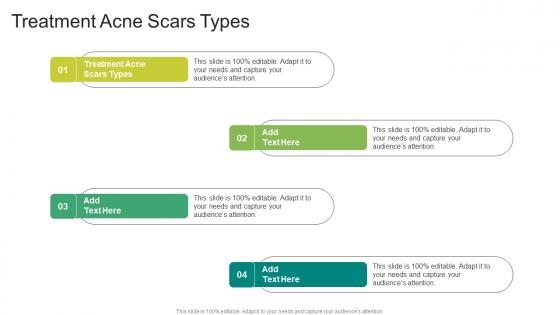 Treatment Acne Scars Types In Powerpoint And Google Slides Cpb