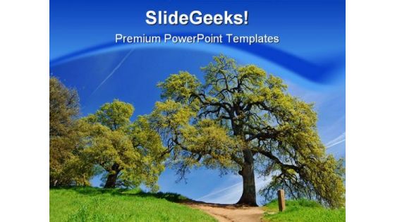 Tree Nature PowerPoint Template 1110