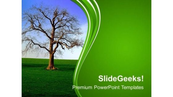Tree With Abstract Design Background PowerPoint Templates Ppt Backgrounds For Slides 0613
