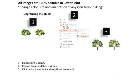 Trees For Financial Ideas And Growth PowerPoint Template