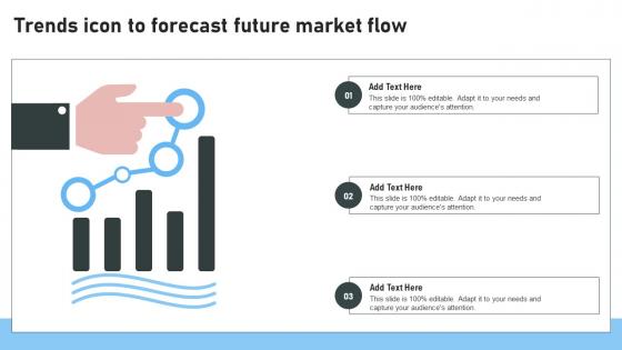 Trends Icon To Forecast Future Market Flow Clipart Pdf