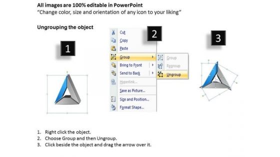 Triangular Shaped Donut Diagram Data Comparison Ppt Business Plan PowerPoint Slides