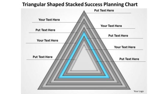 Triangular Shaped Stacked Success Planning Chart Ppt 4 Music Business PowerPoint Templates