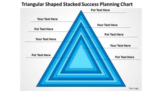 Triangular Shaped Stacked Success Planning Chart Ppt Business For PowerPoint Slides