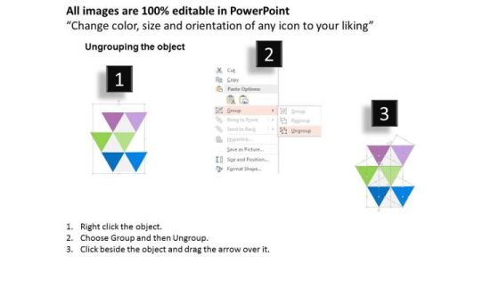 Triangular Text Boxes For Data Representation PowerPoint Template Slide02