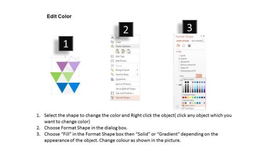 Triangular Text Boxes For Data Representation PowerPoint Template Slide03
