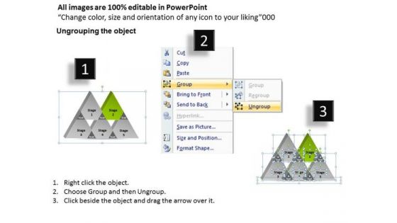 Triangular Venn Diagram Seth 5 Stages Ppt Strategic Plan PowerPoint Slides