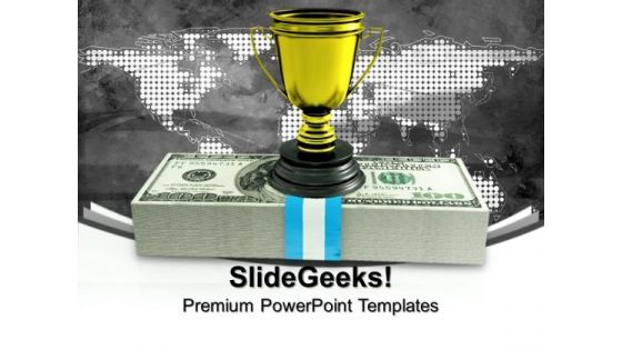 Trophy And Monetary Award Competition PowerPoint Templates And PowerPoint Themes 0912