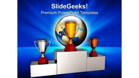 Trophy Award Competition PowerPoint Templates And PowerPoint Themes 0912 Trophy Award Competition PowerPoint Templates And PowerPoint Themes 0912