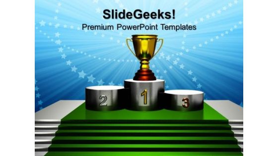 Trophy Simplicity Competition PowerPoint Templates And PowerPoint Themes 0812 Trophy Simplicity Competition PowerPoint Templates And PowerPoint Themes 0812