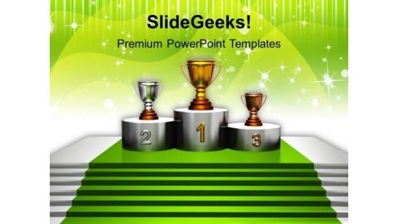 Trophy Winner Success PowerPoint Templates And PowerPoint Themes 1112