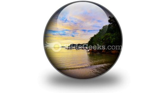 Tropical Sunset Ppt Icon For Ppt Templates And Slides C