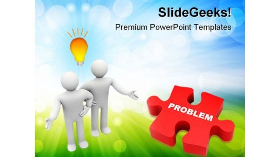 Troubleshooting Problem Business PowerPoint Themes And PowerPoint Slides 0511