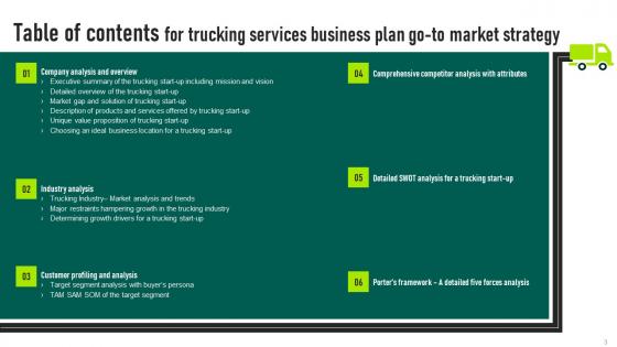 Trucking Services Business Plan Go To Market Strategy
