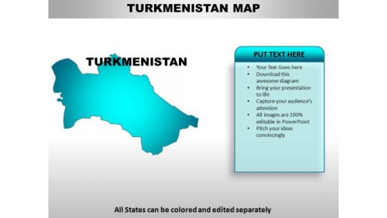 Turkmenistan PowerPoint Maps