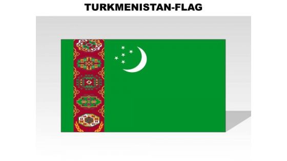 Turkmnistan Country PowerPoint Flags