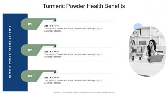 Turmeric Powder Health Benefits In Powerpoint And Google Slides Cpb