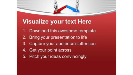 Two Different Directions Business PowerPoint Templates Ppt Backgrounds For Slides 0613