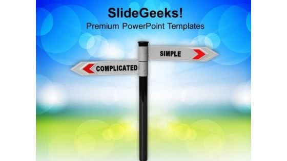 Two Different Directions Of Successful Business PowerPoint Templates Ppt Backgrounds For Slides 0813